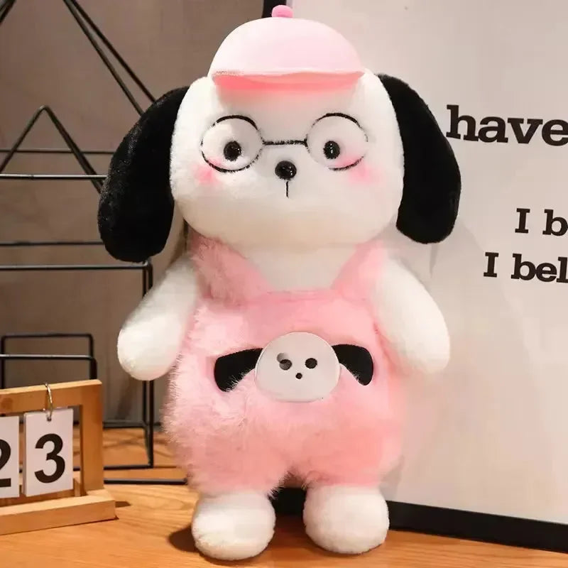 Cuteness with the Pochacco Sporty Pup Plush Hat Doll | Pink