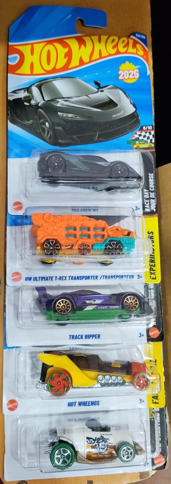 Hot Wheels Mainline - Combo Pack of 5 Cars - A Case 2026 - Long Card (1)