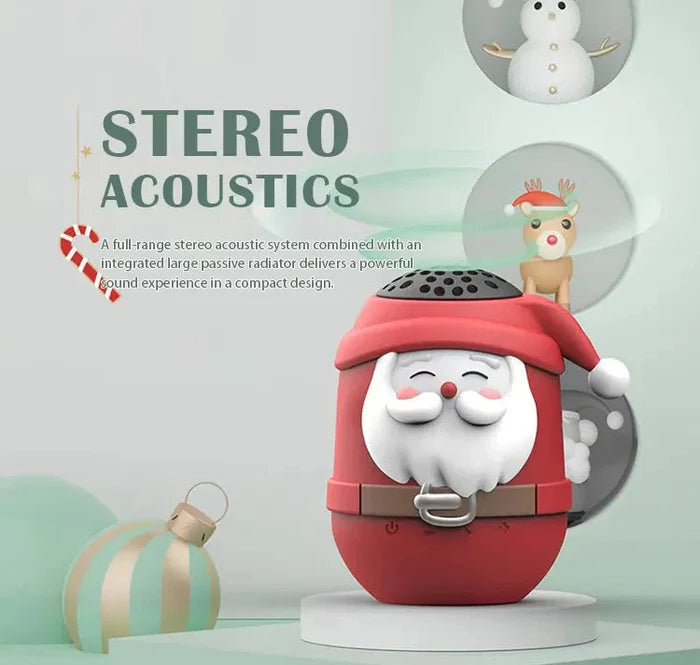 Cots and Cuddles Santa Claus Design Bluetooth Speaker for Kids - Christmas Themed