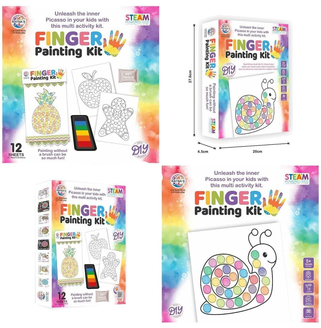 Ratna's DIY Finger Painting Kit - Multicolor
