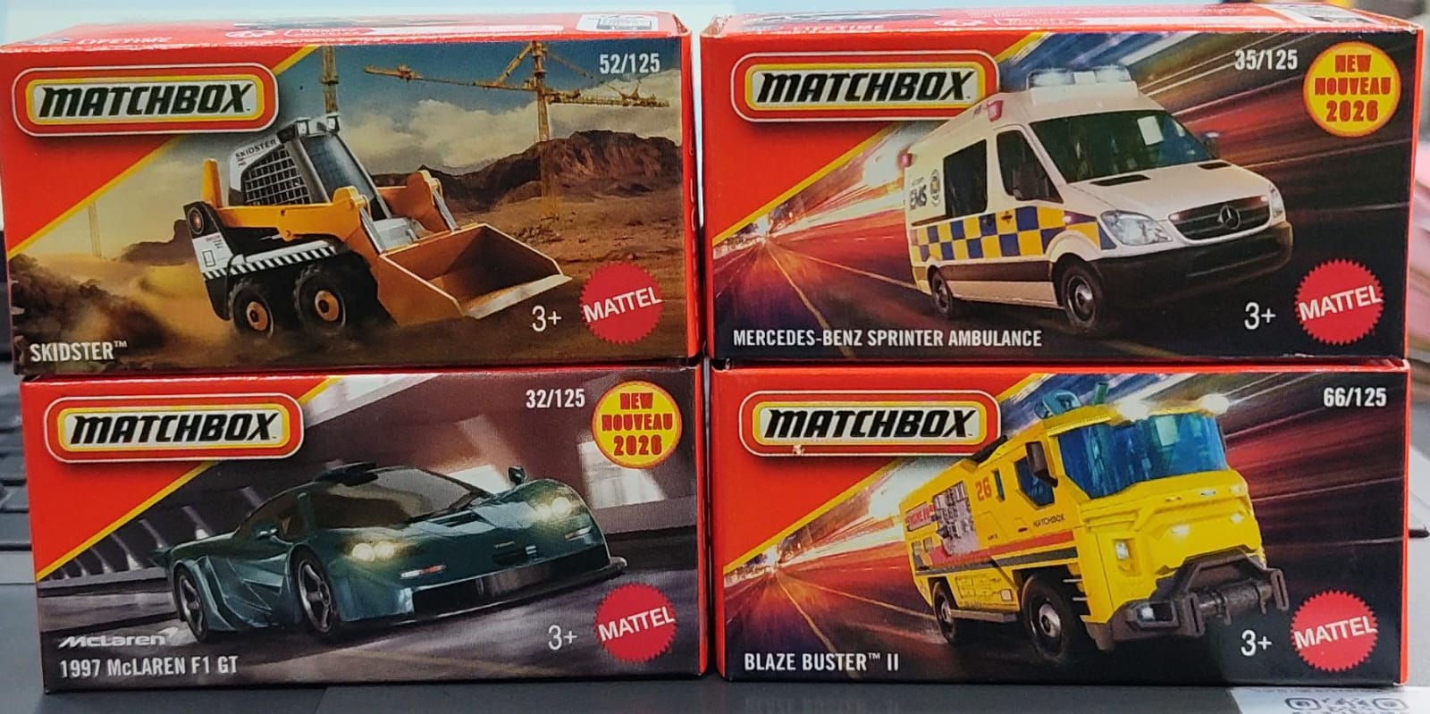 Matchbox Mainline - Combo Pack of 4 Cars - DNK70 - 005