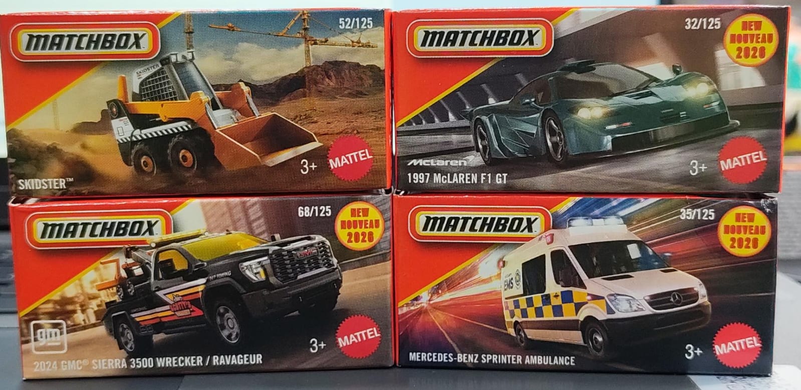 Matchbox Mainline - Combo Pack of 4 Cars - DNK70 - 002