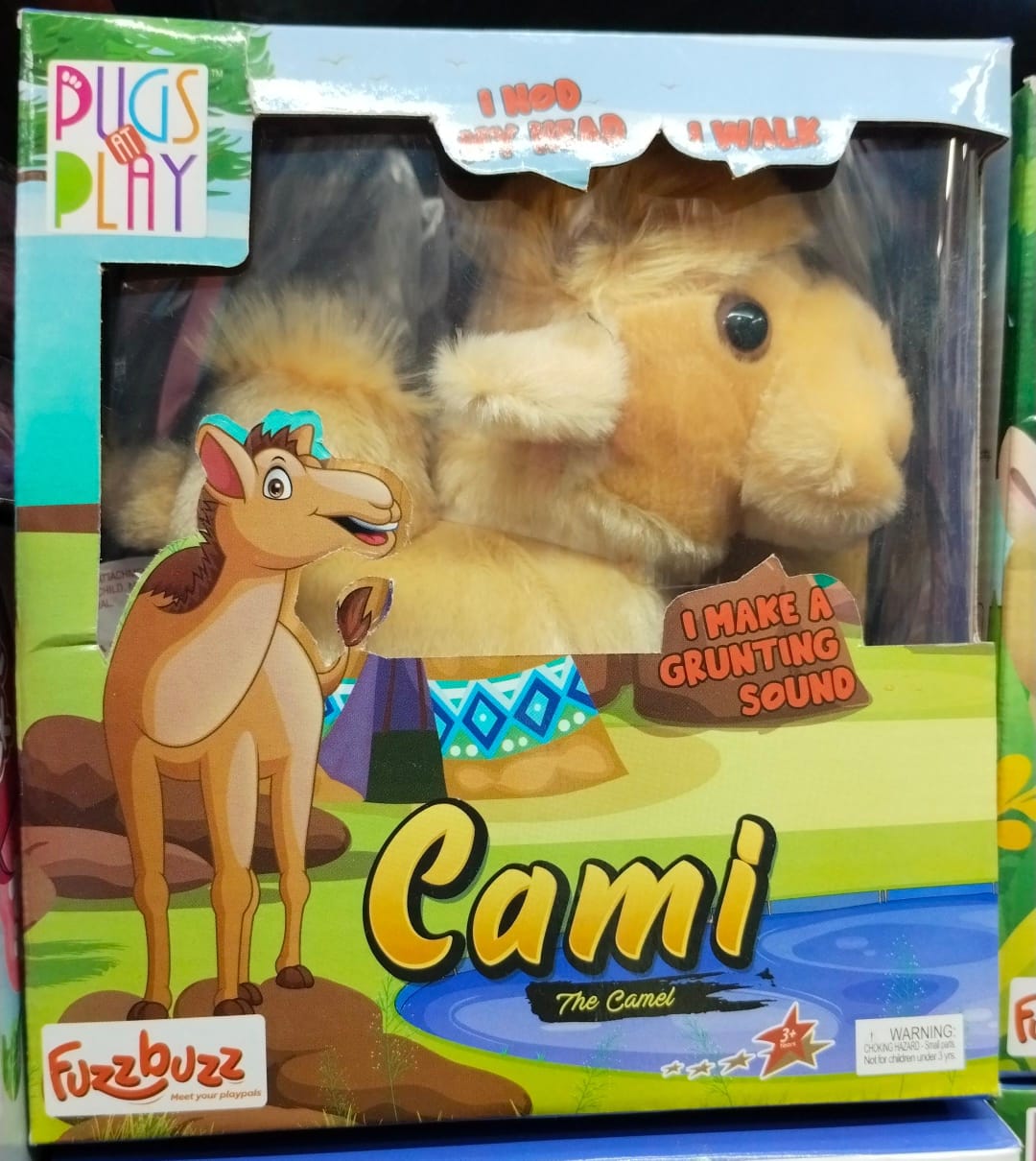 Pugs At Play Cami Walking Camel For Kids - Multicolor