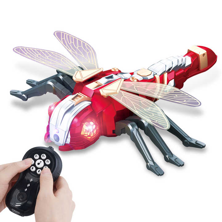 Interactive Dragonfly Toy - Spray and Dancing Robot Insect with Music for Kids