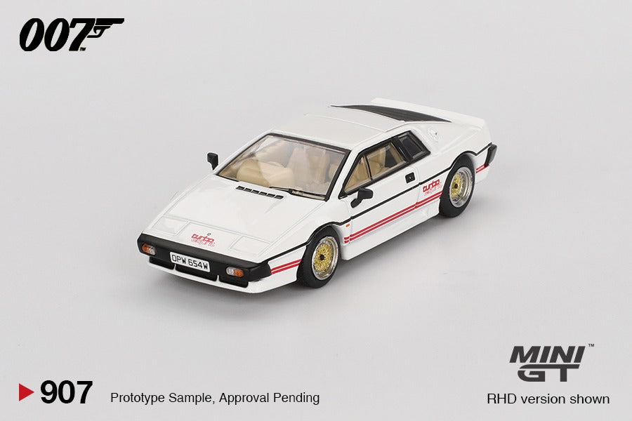 Mini GT No 907 LOTUS ESPRIT TURBO WHITE FOR YOUR EYES ONLY