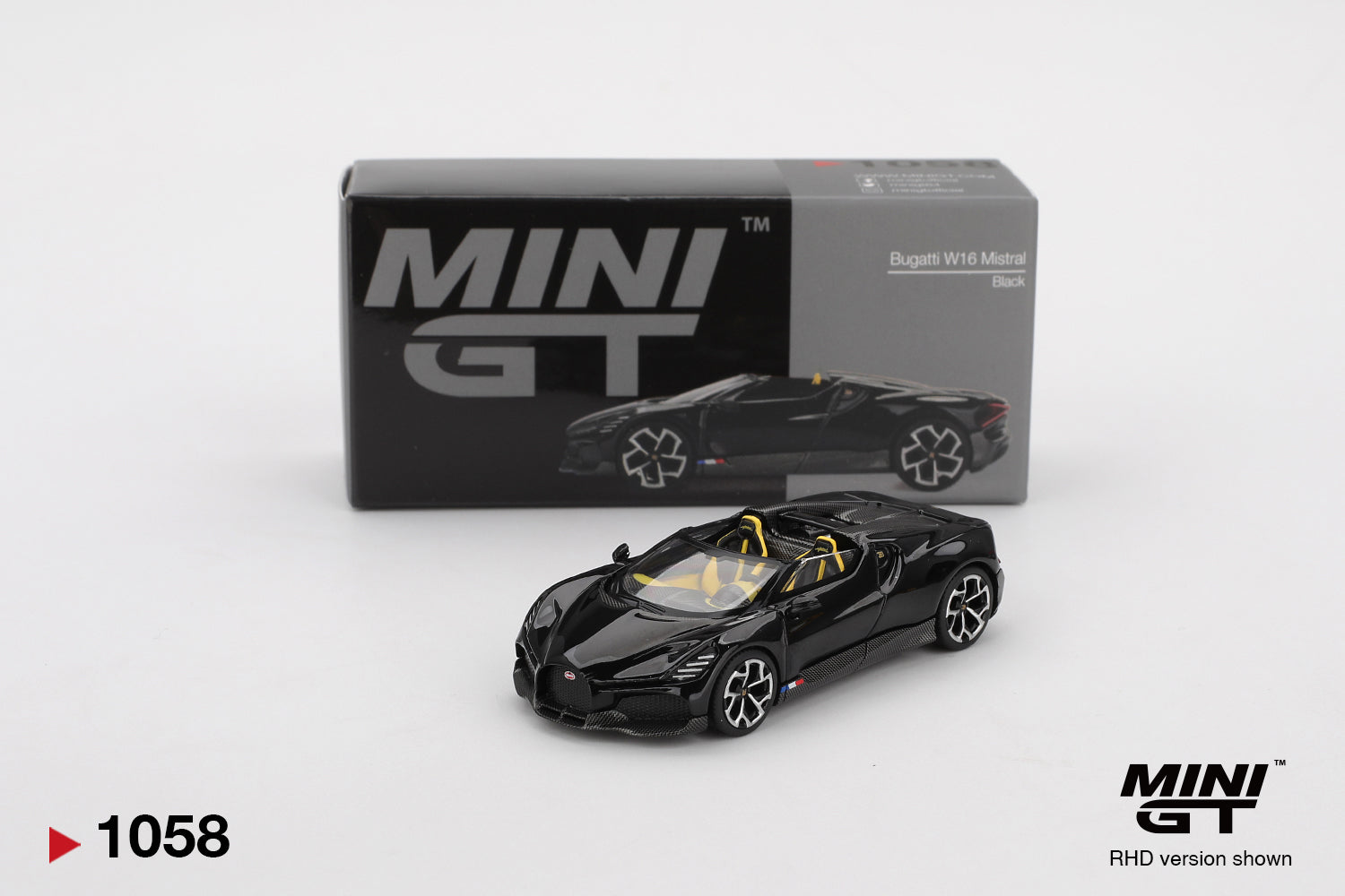 MINI GT 1058 - BUGATTI W16 MISTRAL BLACK