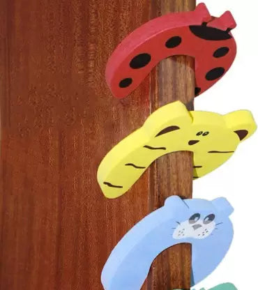 Animal Themed Door Stopper - Foam Door Stop, Baby Finger Pinch Guard - Pack of 1 Pcs Contains 2 Pcs Door Stopper