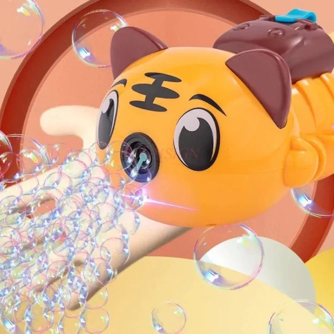 Tiger Bubble Machine for Kids, Automatic Bubble Blower Toys for Kids (Multicolor)