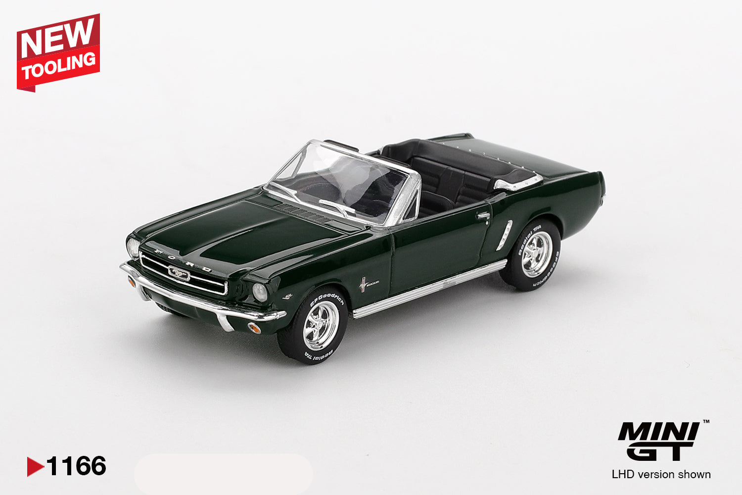 Mini GT Ford Mustang Convertible 1964 Highland Green #1166 - Box Packing