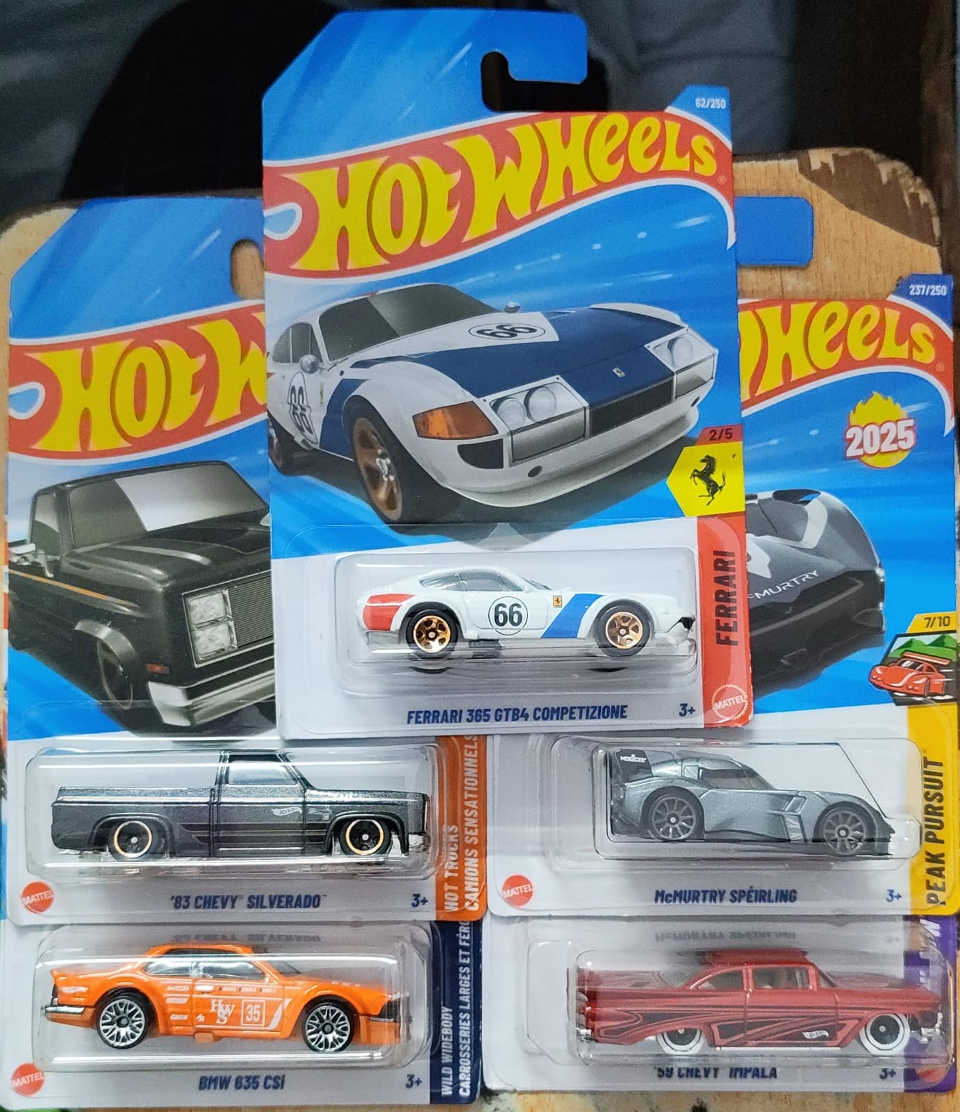 Hot Wheels Mainline - Combo Pack of 5 Cars - Long Card