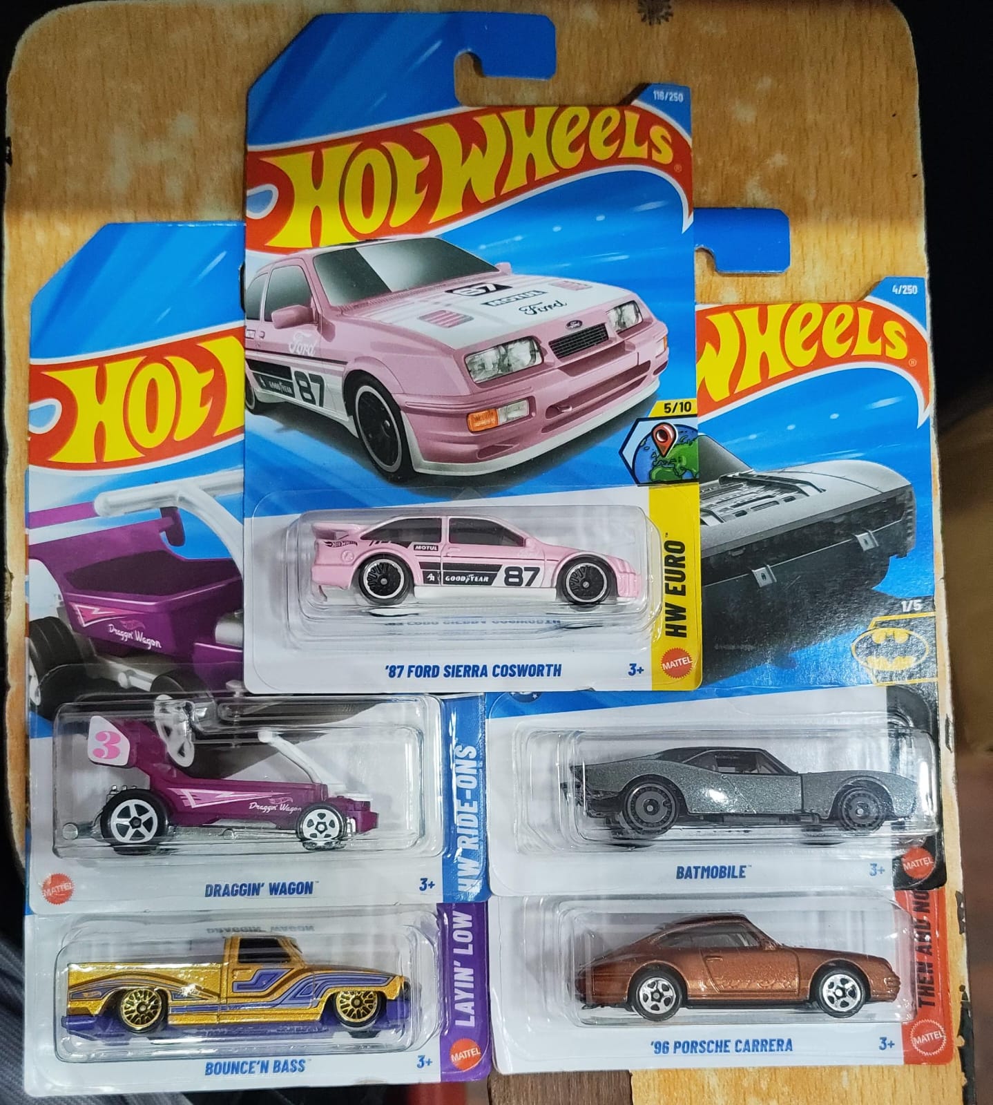 Hot Wheels Mainline - Combo Pack of 5 Cars - Long Card