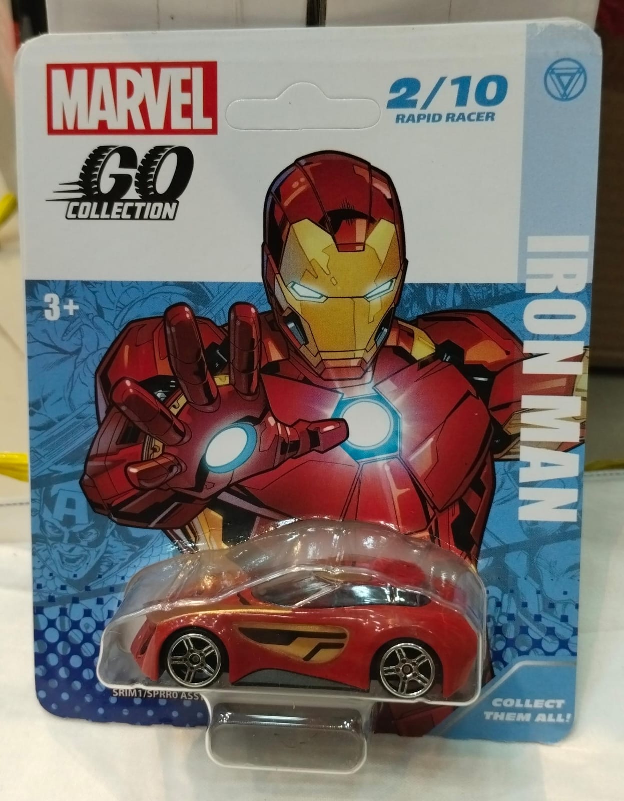 Hasbro Car Marvel Go Collection - 1:64 Scale - 02/10 - Iron Man - Red