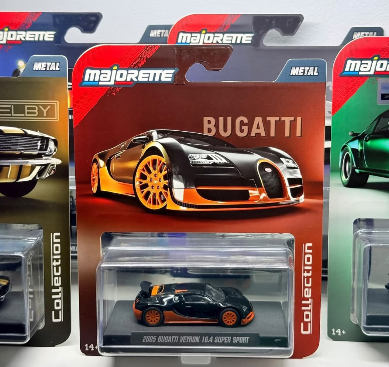 Majorette - Collector Edition -Combo Pack of 2 Cars - 1995 Toyota Supra & 2005 Bugatti Veyron 16.4 Super Sport