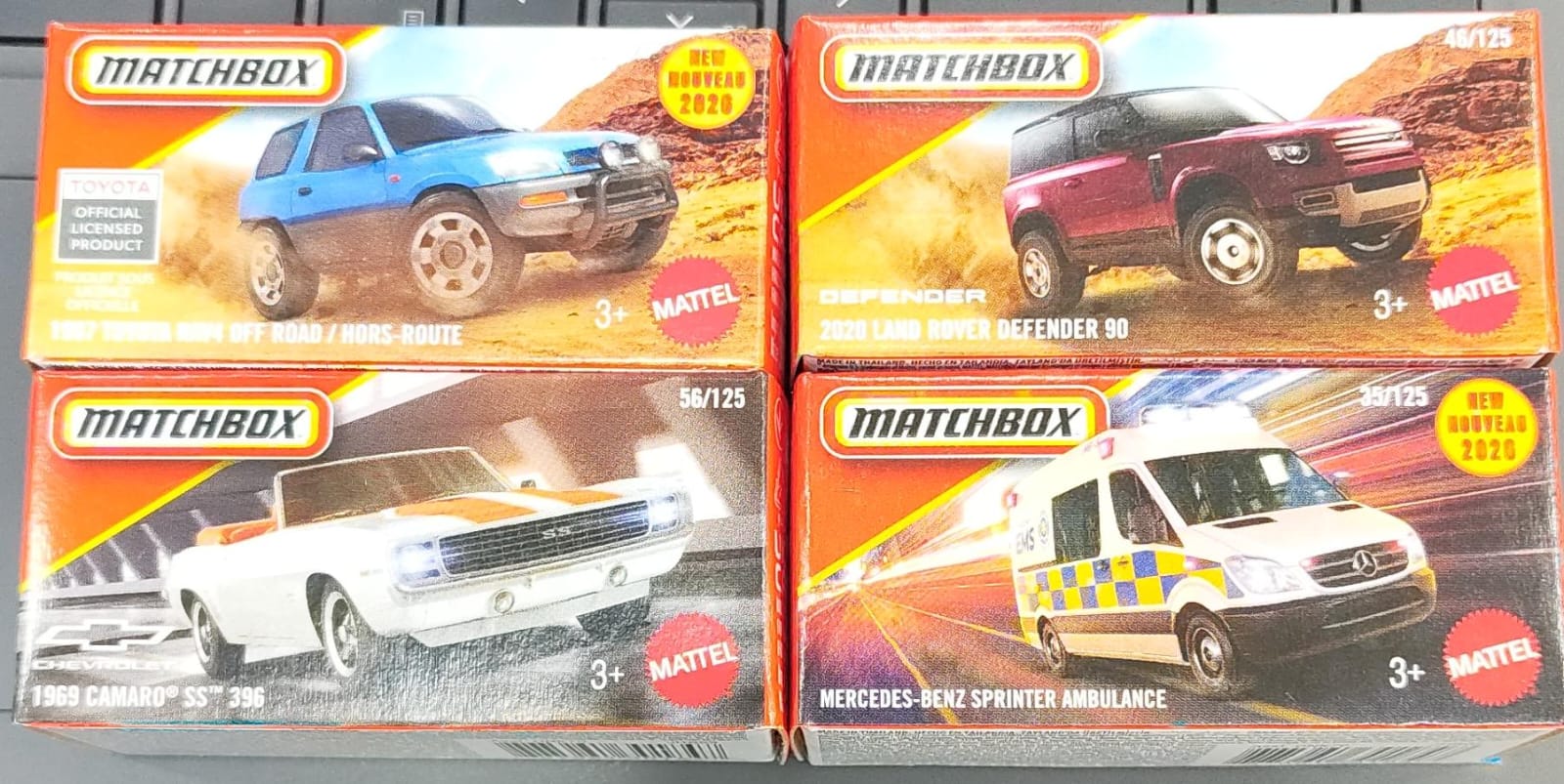 Matchbox Mainline - Combo Pack of 4 Cars - DNK70-04