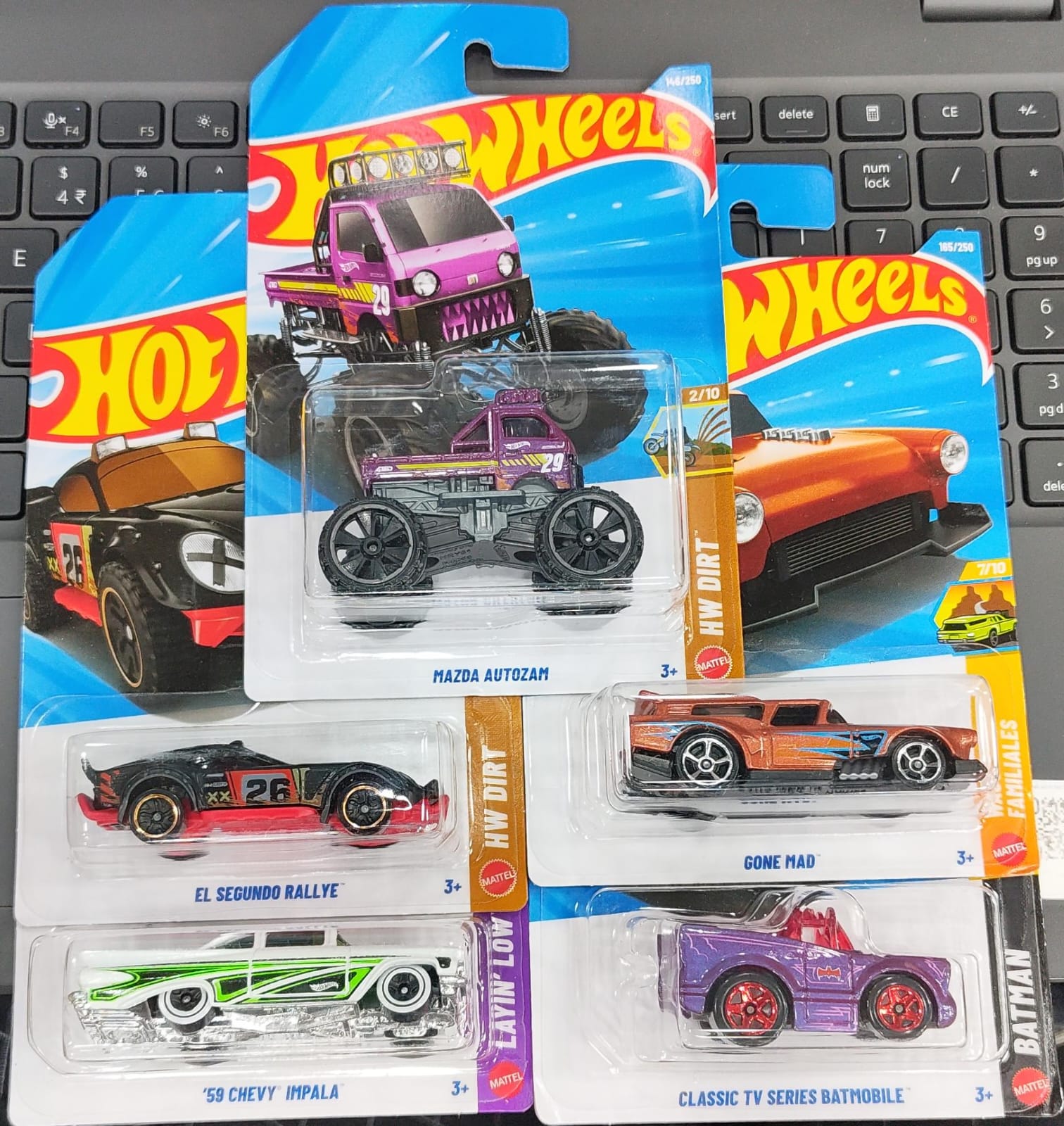 Hot Wheels Mainline - Combo Pack of 5 Cars - Long Card - H Case 2026 - 01