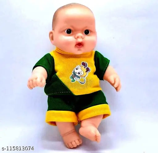 Baby Doll for Boys & Girls Kids, (Pack of 1) Size Approx 24 cm - Assorted - Color & Design may vary
