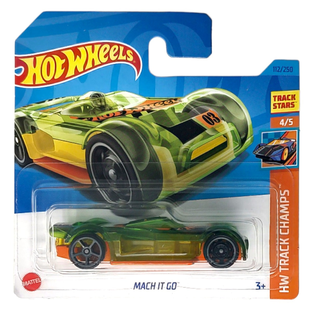 Mach It Go - Hot Wheels Imported Premium - Short Card - HW Track Champs - Multicolor