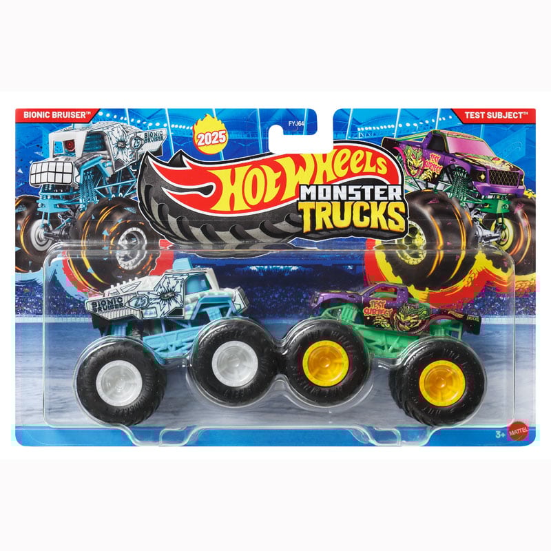 Hot Wheels Bionic Bruiser vs Test Subject - Monster Trucks - FYJ64