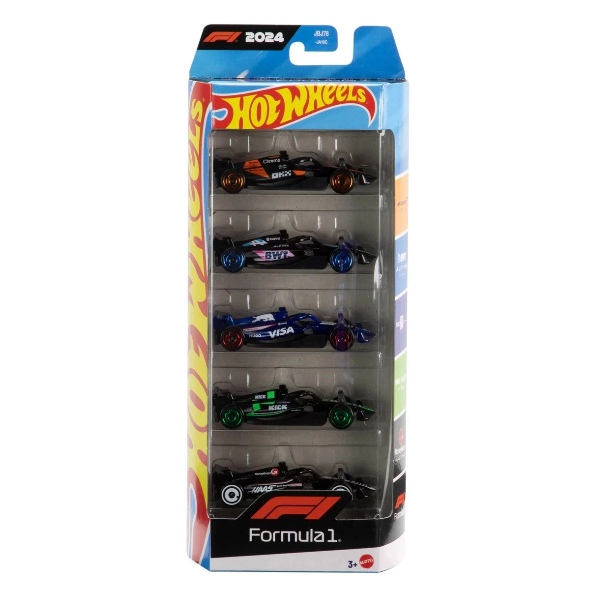Hot Wheels 2024 Imported Set - Formula 1 Team Pack – 5-Car Set