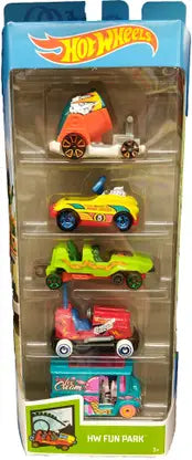 Hot Wheels - HW Fun Park - Set of 5 - Multicolor - JBJ88