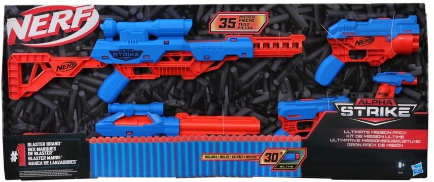 Nerf Alpha Strike 35-Piece Ultimate Mission Pack - Multicolor (Box Damages)