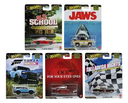 Hot Wheels Pop Culture Set (5 Vehicles) - HXD63 - 955T - Exclusive Collection