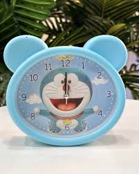 Bear Shape Alarm Clock for Kids | Cartoon Printed | Portable Stand & Desk Clock | Time Functional | Assorted Colors | Box Packing