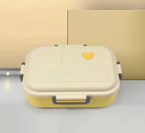 Compartment Insulated Lunch Box Stainless Steel Tiffin Box for School & Office Multicolor