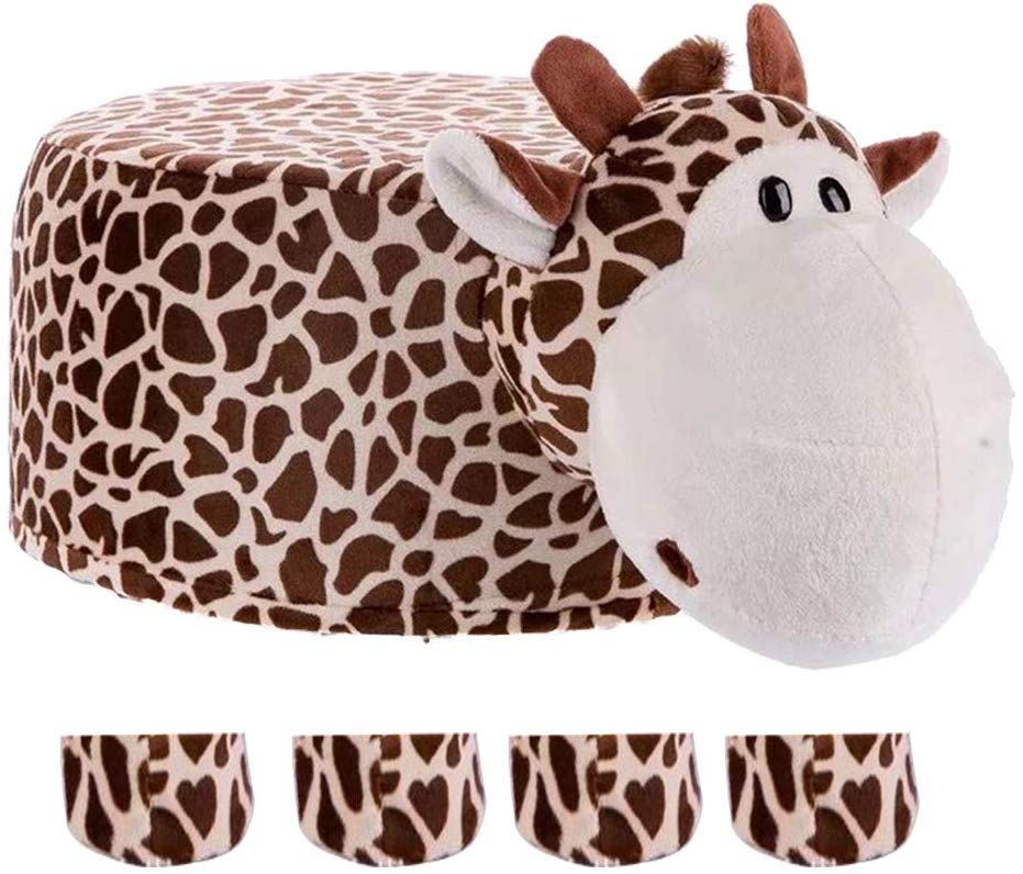 Cartoon Animals Wooden Stool for Kids Giraffe | Children - Pack of 1