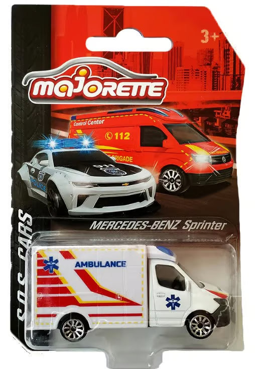 Majorette SOS Rescue Vehicles Set - Pack of 1 Car - Mercedes-Benz Sprinter