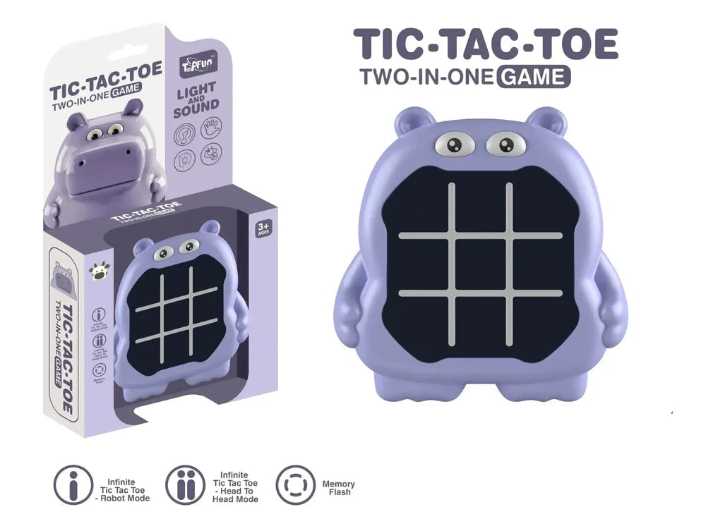 Animal Themed Electronic Tic-Tac-Toe - Multicolor - Assorted