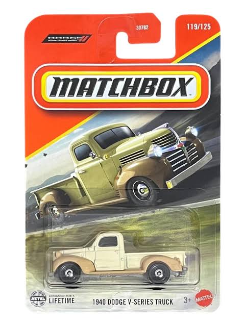 Matchbox Cars 2025 - Combo Pack of 2 Pcs - 2024 Chevy Silverado EV | 1940 Dodge V-Series Truck (1) (2)