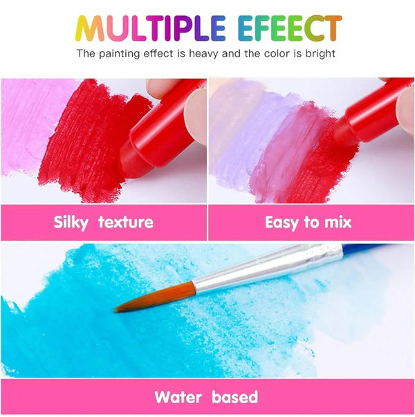 Crayons for Kids – Washable Super Silky Smooth Twistable 48 Shades Rolling Crayons in Box, Crayon Colour Set for Kids, Art Drawing Crayon Set for Kids, Drawing and Painting Set - 48 Shades