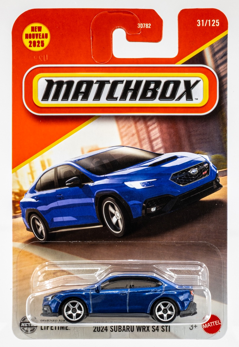 Matchbox Cars 2025 - Combo Pack of 2 Pcs - 2024 Subaru WRX S4 STI & Garbage King - 30782-95CM - 1