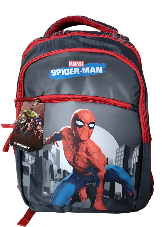 Spiderman Themed School Bags 18inches for Kids - Multicolored