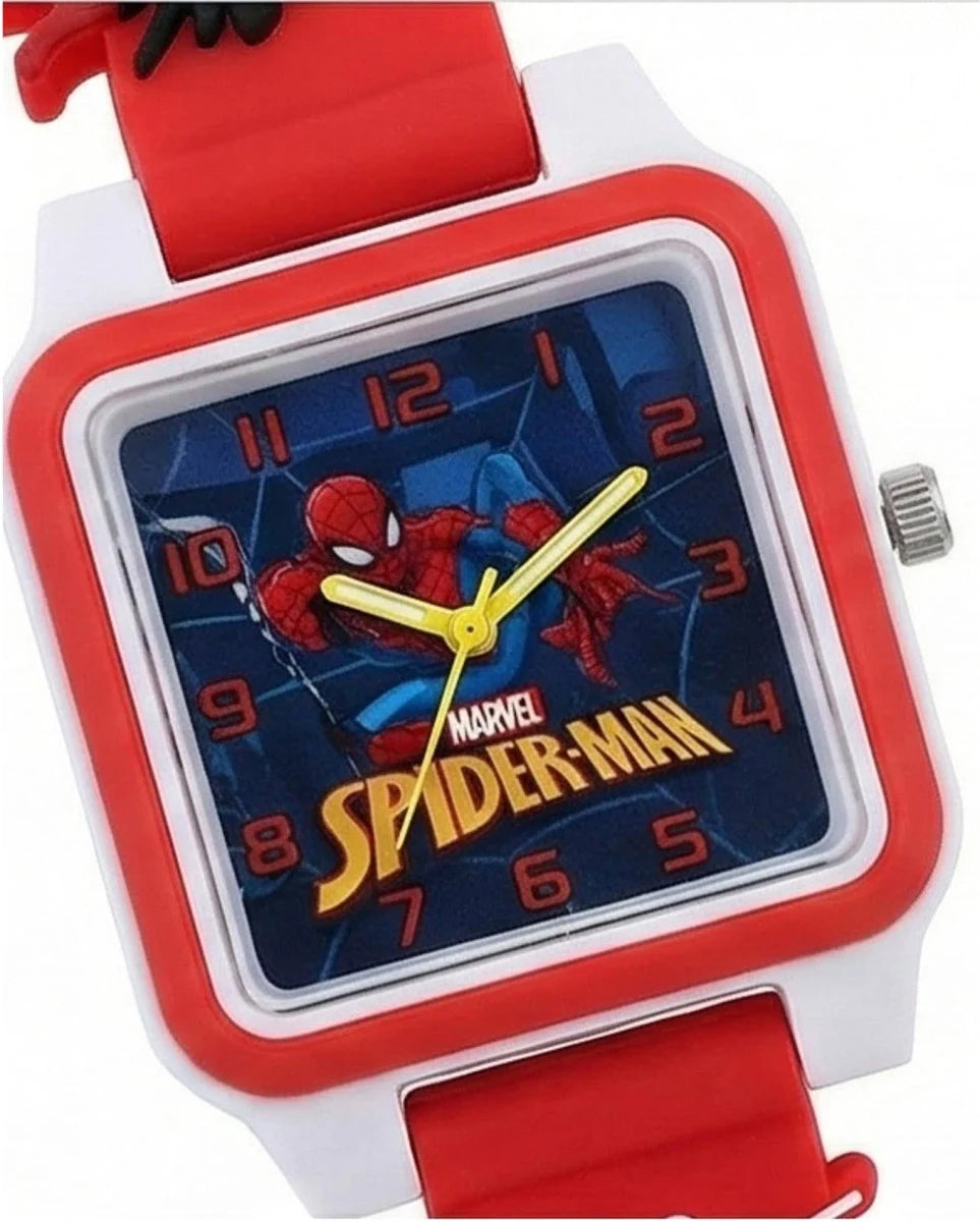 Spiky Disney Edition - Kids Analog Watch - Spiderman - Square