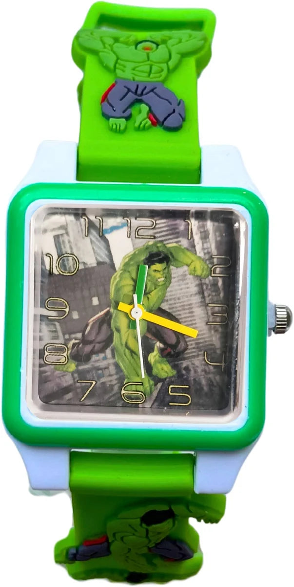 Spiky Disney Edition - Kids Analog Watch - Hulk - Square