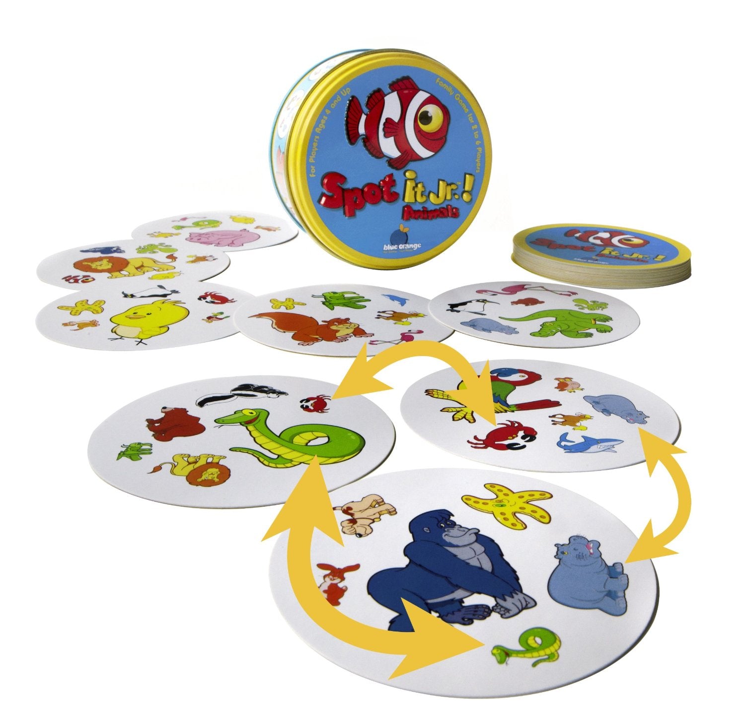 Dobble Classic Matching Card Games for Kids - Multicolor