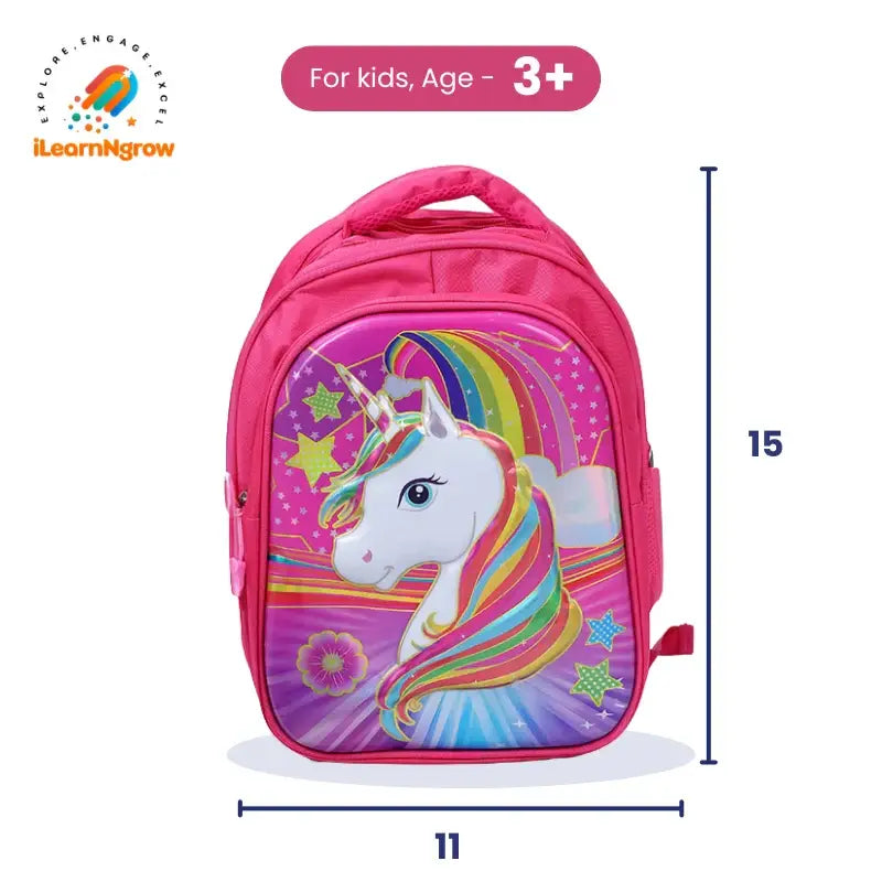 unicorn theme school bag for kids lightweight backpack