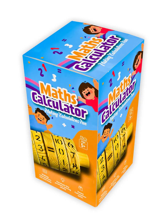 ilearnngrow Wooden Maths Calculator - Multicolor