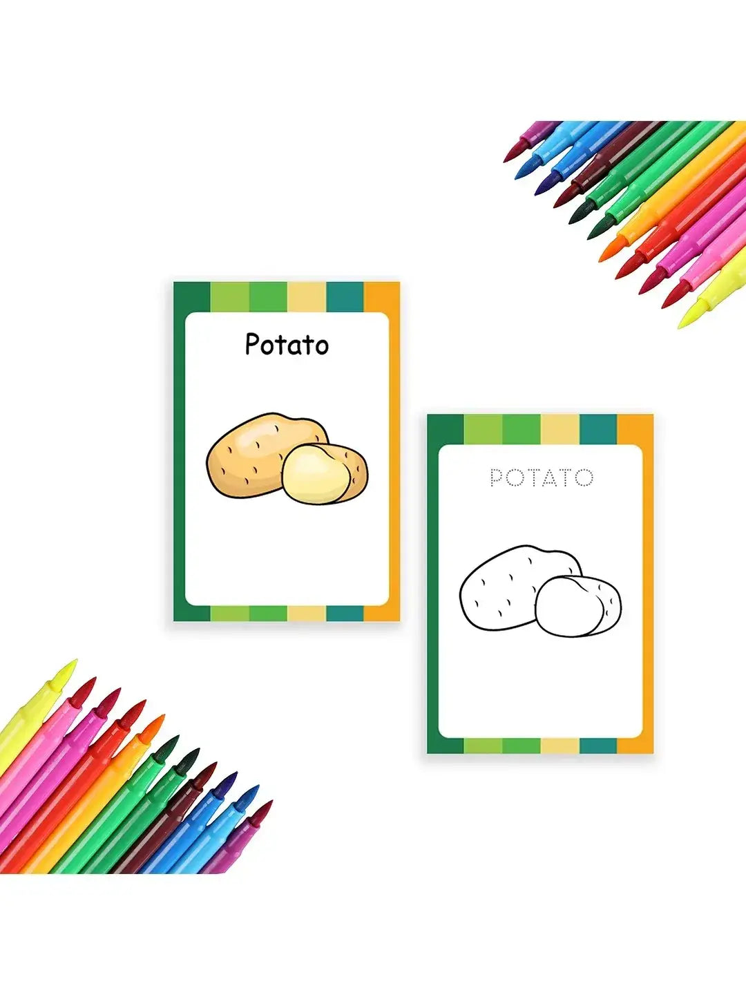 iLearnNGrow Baby’s First Vegetables Flash Cards – 28 Pc Educational Veggie Flash Card Set for Kids - ilearnngrow Learning Solutions Pvt Ltd