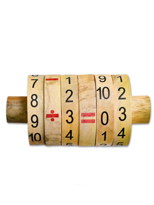 ilearnngrow Wooden Maths Calculator - Multicolor