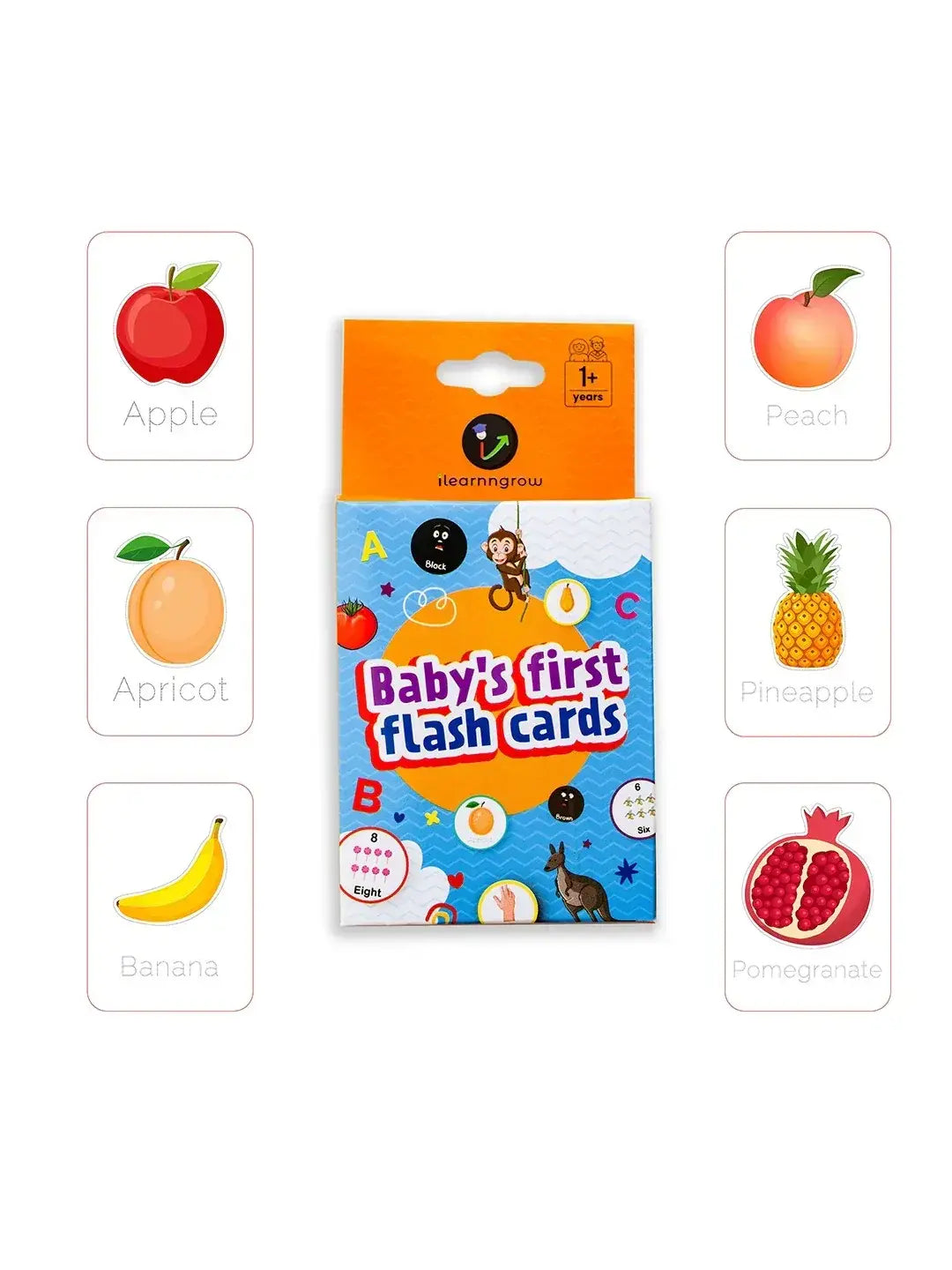iLearnNGrow Baby’s First Fruits Flash Cards – Interactive Learning Flash Card Set for Kids - ilearnngrow Learning Solutions Pvt Ltd