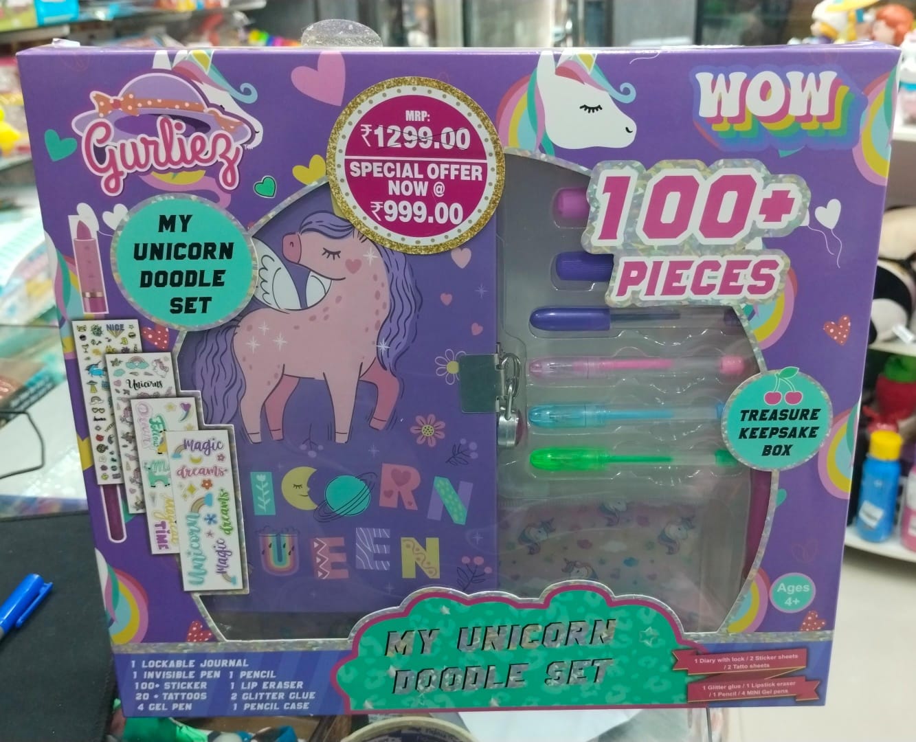 Striders Wow 100+ Pieces Doodle Set - Assorted - Multicolor