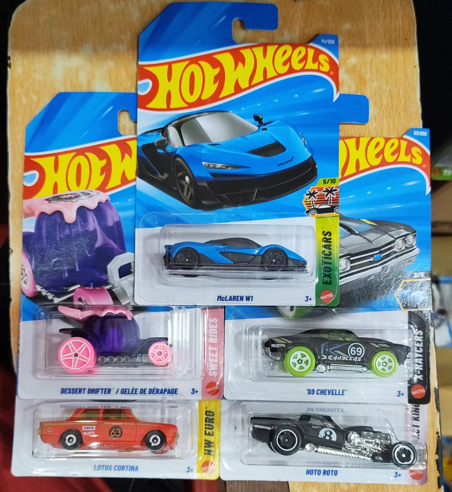 Hot Wheels Mainline - D Case 2026 - Combo Pack of 5 Cars