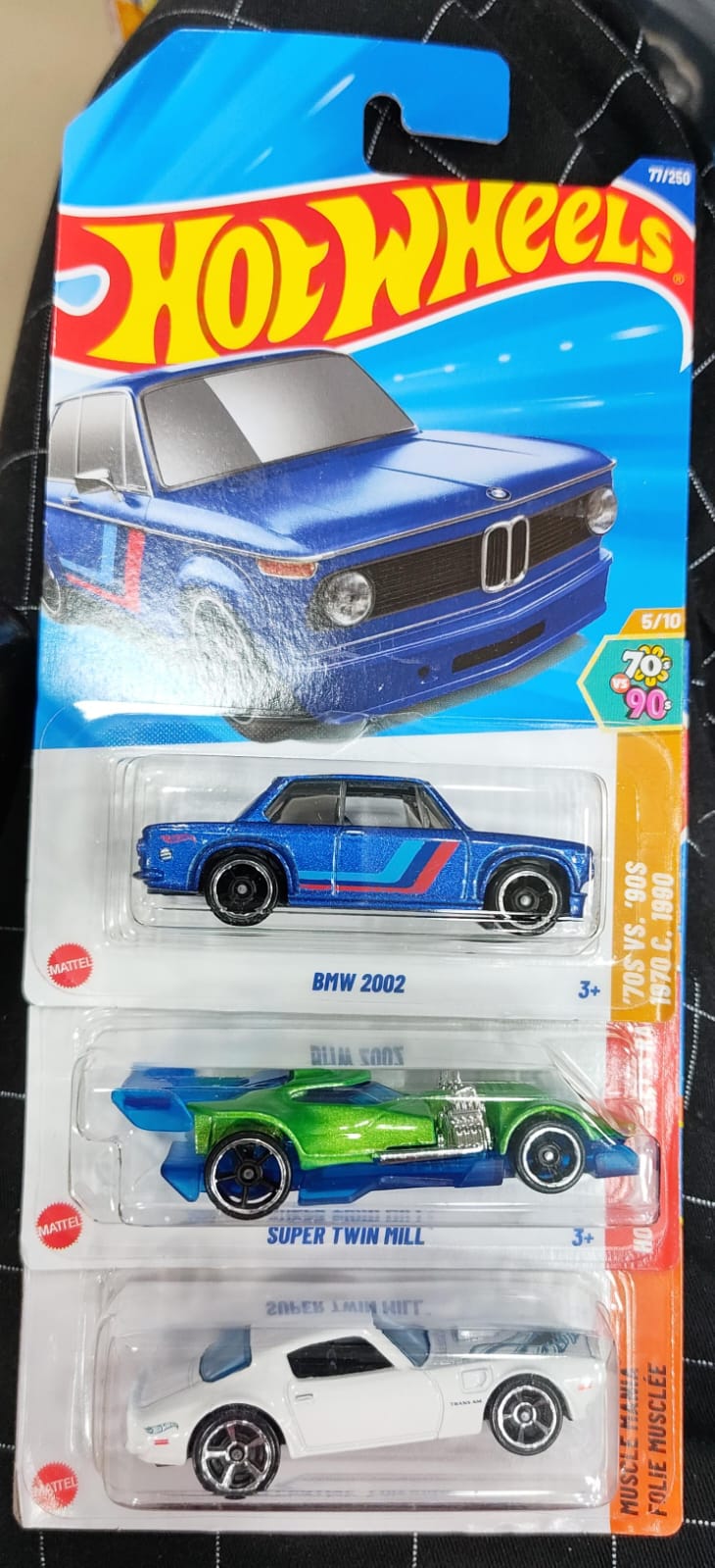 Hot Wheels Mainline - Combo Pack of 3 Cars - P Case & N Case Combo - Long Card (0)