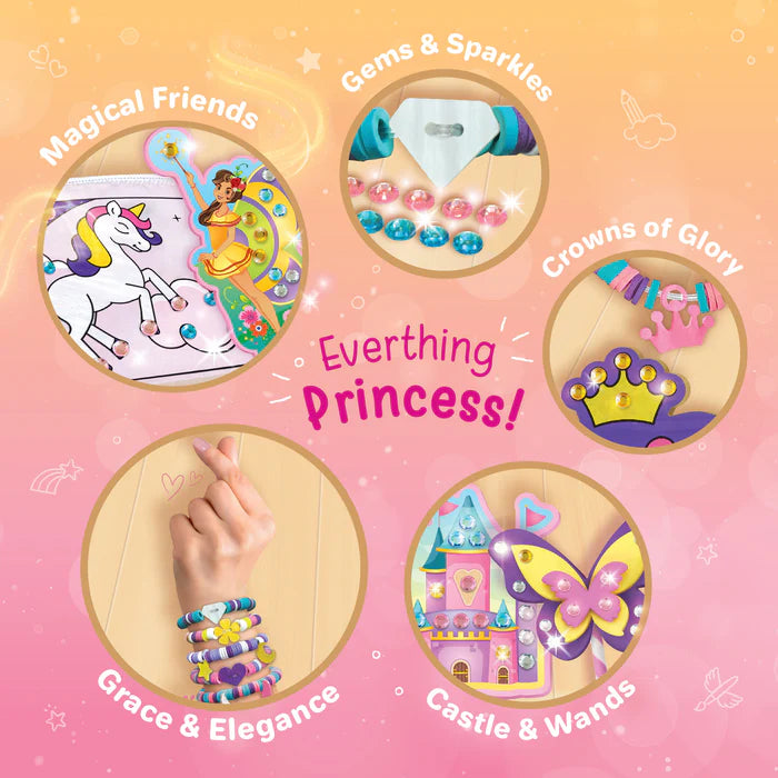 Imagimake Princess Craft Kit | Diy Mosaic Craft Kit for Kids - Multicolor