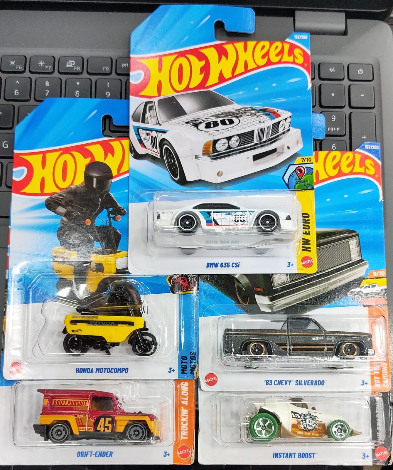 Hot Wheels Mainline - Mix Combo Pack of 5 Cars - Long Card - 001