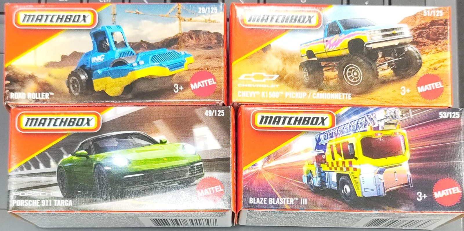 Matchbox Mainline - Combo Pack of 4 Cars - DNK70-02