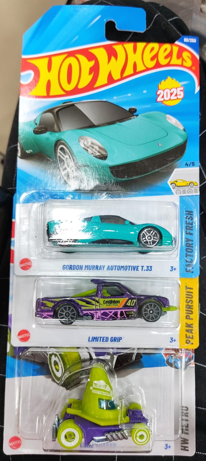 Hot Wheels Mainline - Combo Pack of 3 Cars - P Case & N Case Combo - Long Card (0)